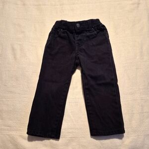 Tea Collection boys size 18-24 midnight blue almost black jeans VGUC